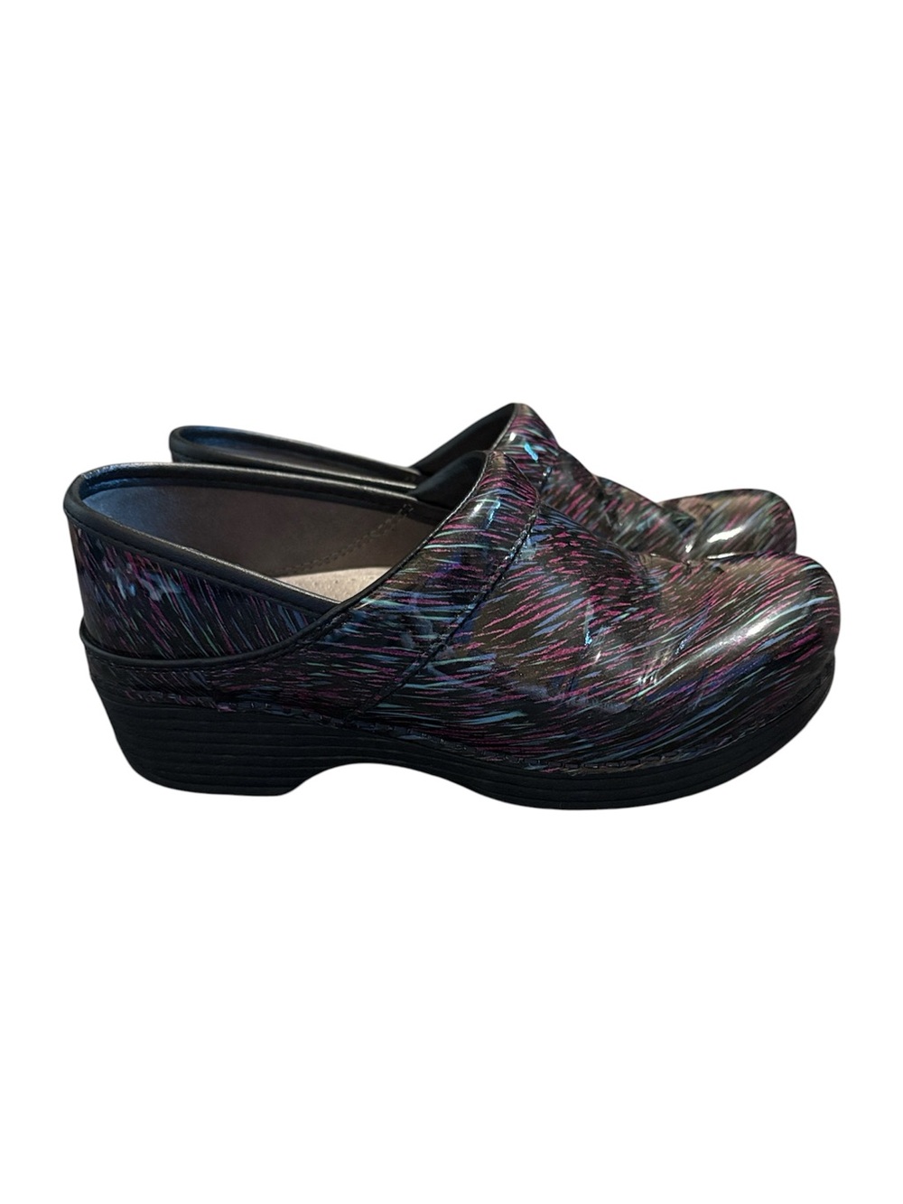 Dansko LT Nursing / Medical Clogs in Multi Stripe, size 38